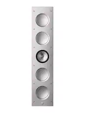 Front. KEF - Ci5160RLM-THX UNI-Q 3 Way in wall Speaker (each) - Gray.