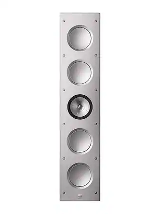 Front. KEF - Ci5160RLM-THX UNI-Q 3 Way in wall Speaker (each) - Gray.