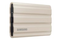 Samsung - Geek Squad Certified Refurbished T7 Shield 2TB External USB 3.2 Gen 2 Rugged SSD IP65 Water Resistant - Beige - Front_Zoom