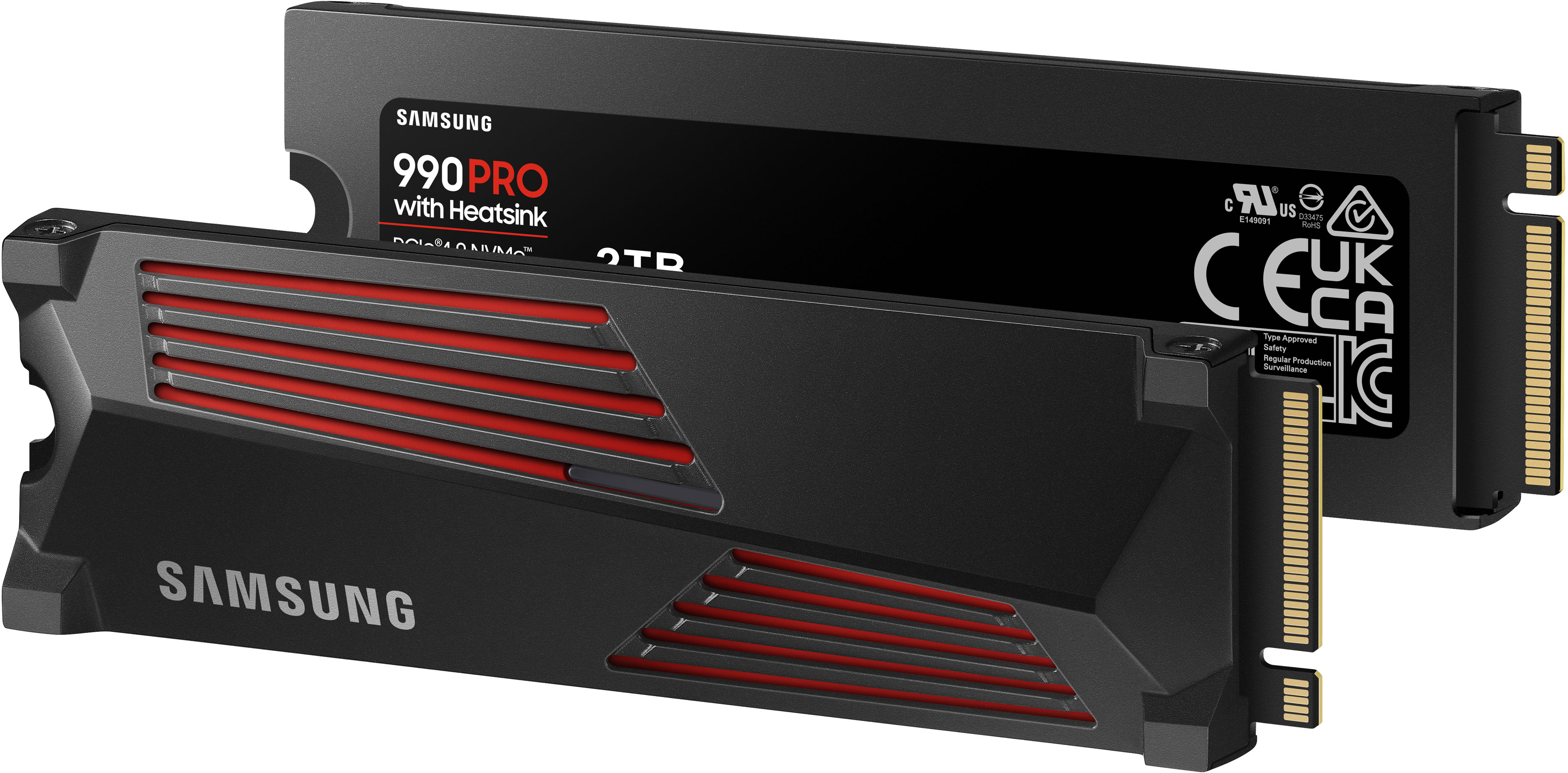 Samsung Geek Squad Certified Refurbished 990 PRO 2TB Internal SSD PCIe Gen  4x4 NVMe with Heatsink for PS5 GSRF MZ-V9P2T0CW - Best Buy