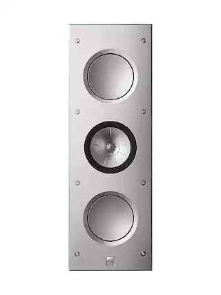 Front. KEF - Ci3160RLM-THX UNI-Q 3 Way in wall Speaker (each) - Gray.