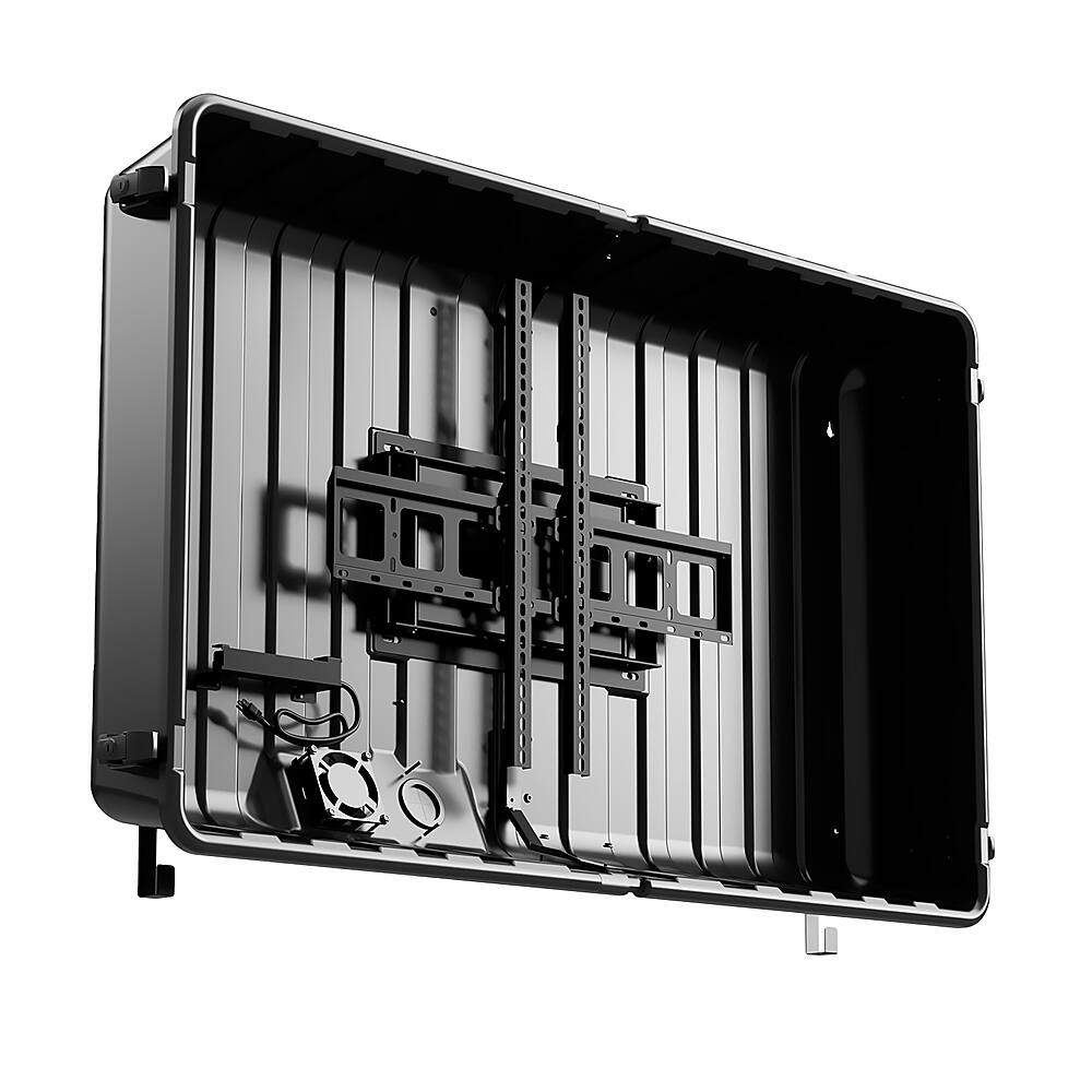 Storm Shell Deluxe Weatherproof 55" Outdoor TV Enclosure Black SS55