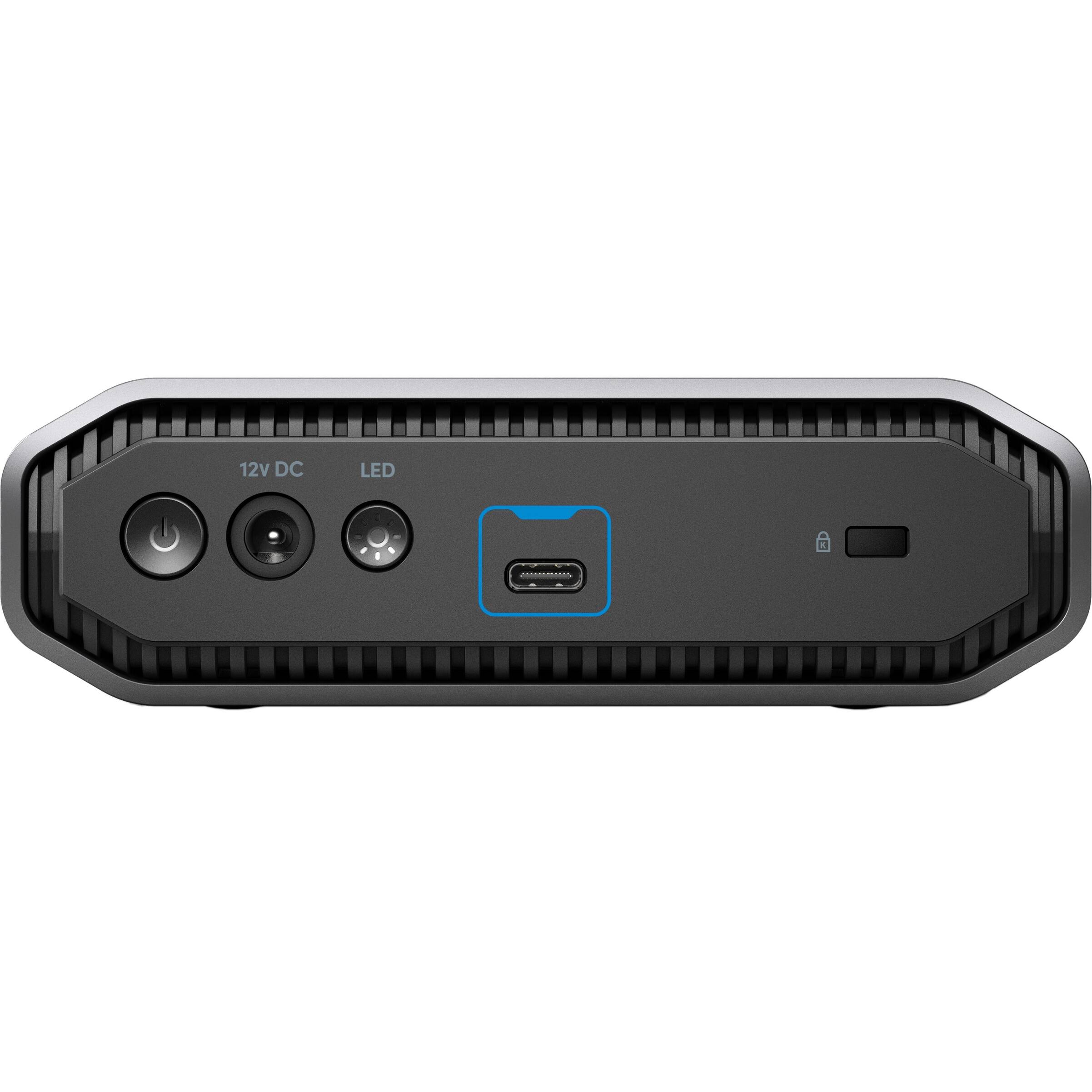 Alt View 12. SanDisk Professional - G-DRIVE 12TB External USB-C 3.2 Gen2 Hard Drive - Black.