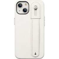 SaharaCase - FingerGrip Series Genuine Leather Case with Magsafe for Apple iPhone 15 - White - Front_Zoom