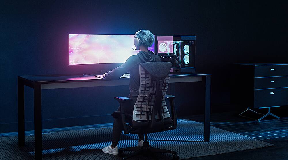 Alt View 16. HYTE - HYTE Eclipse HG10 Wireless Gaming Headset for PC - Lunar Gray.