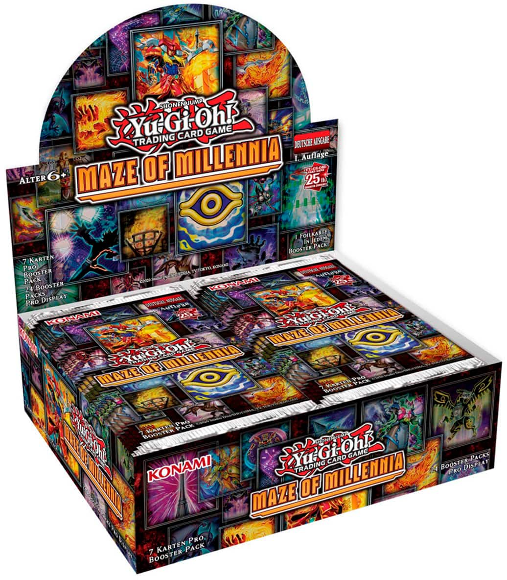 Front. Konami - Yu-Gi-Oh! Trading Card Game - Maze of Millennia Booster Box - 24 Packs.