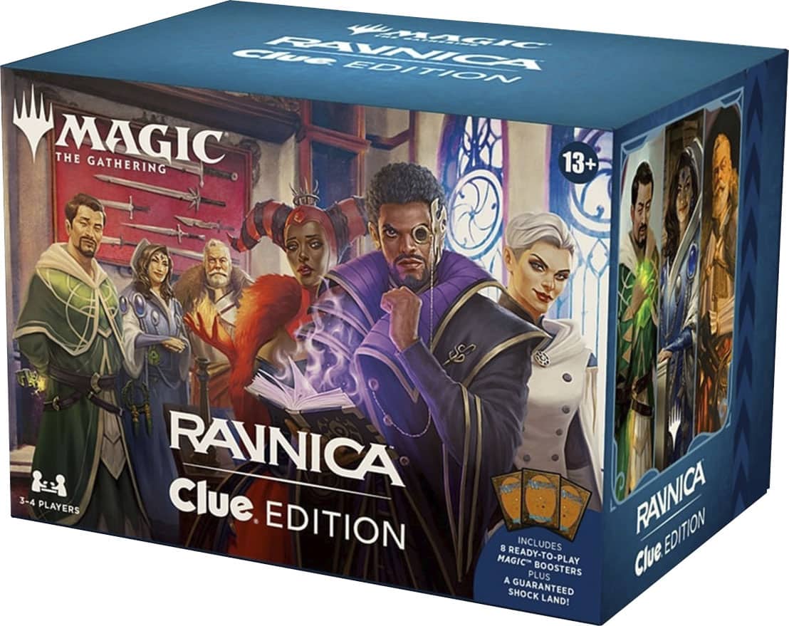 Left. Wizards of The Coast - Magic: The Gathering Ravnica: Clue Edition - 3-4 Player Murder Mystery Card Game.