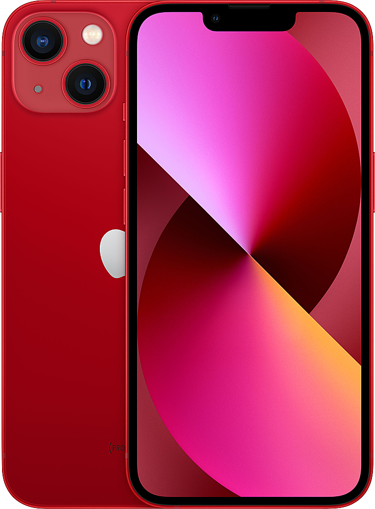 iphone 13 mini 中古 (PRODUCT)RED 純正ケース付き（赤）SIM