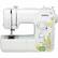 Front. Brother - 17-Stitch Sewing Machine - White.