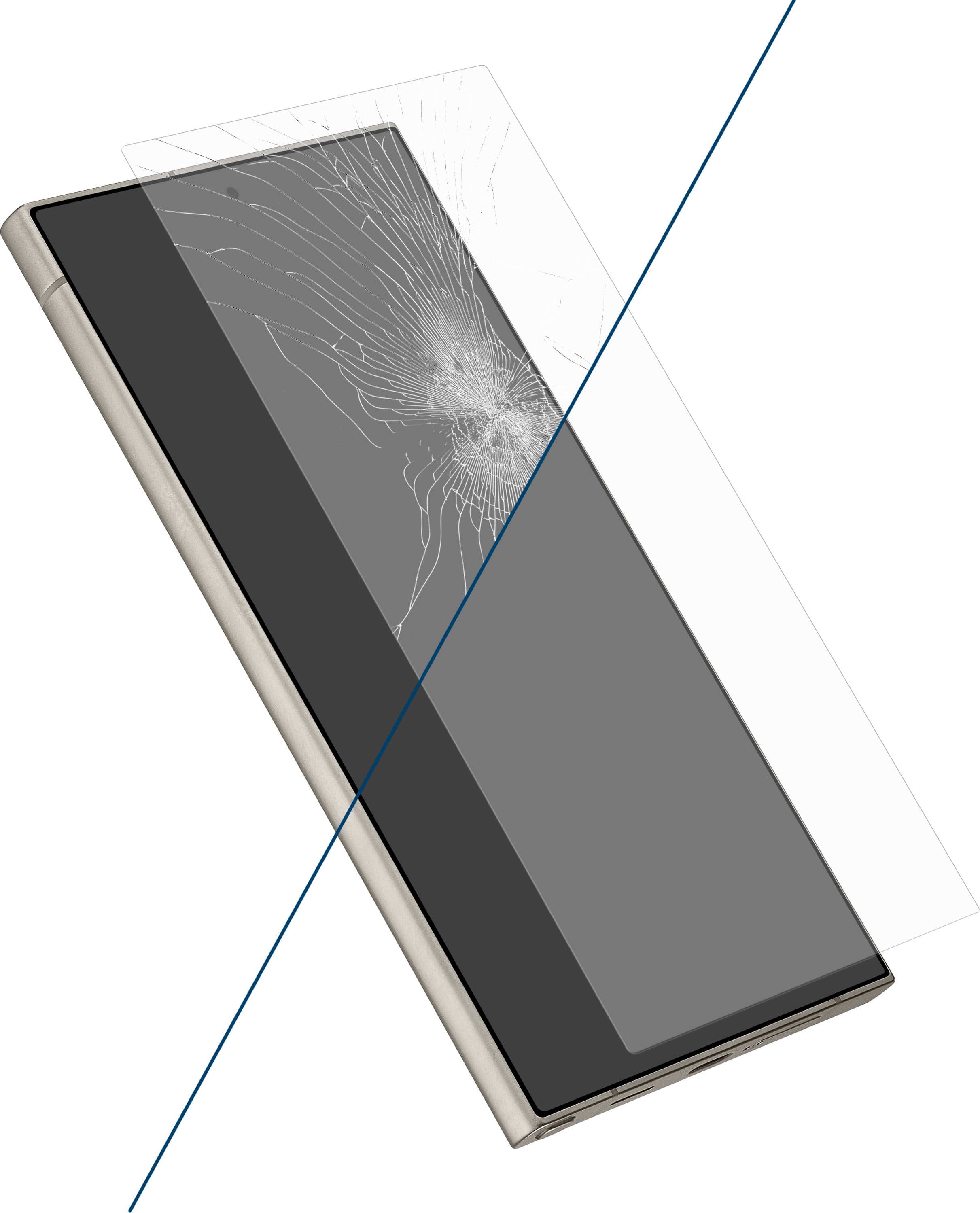Alt View 22. Insignia™ - 2x Reinforced HD Glass Screen Protector for Samsung Galaxy S24 Ultra (2-pack) - Clear.