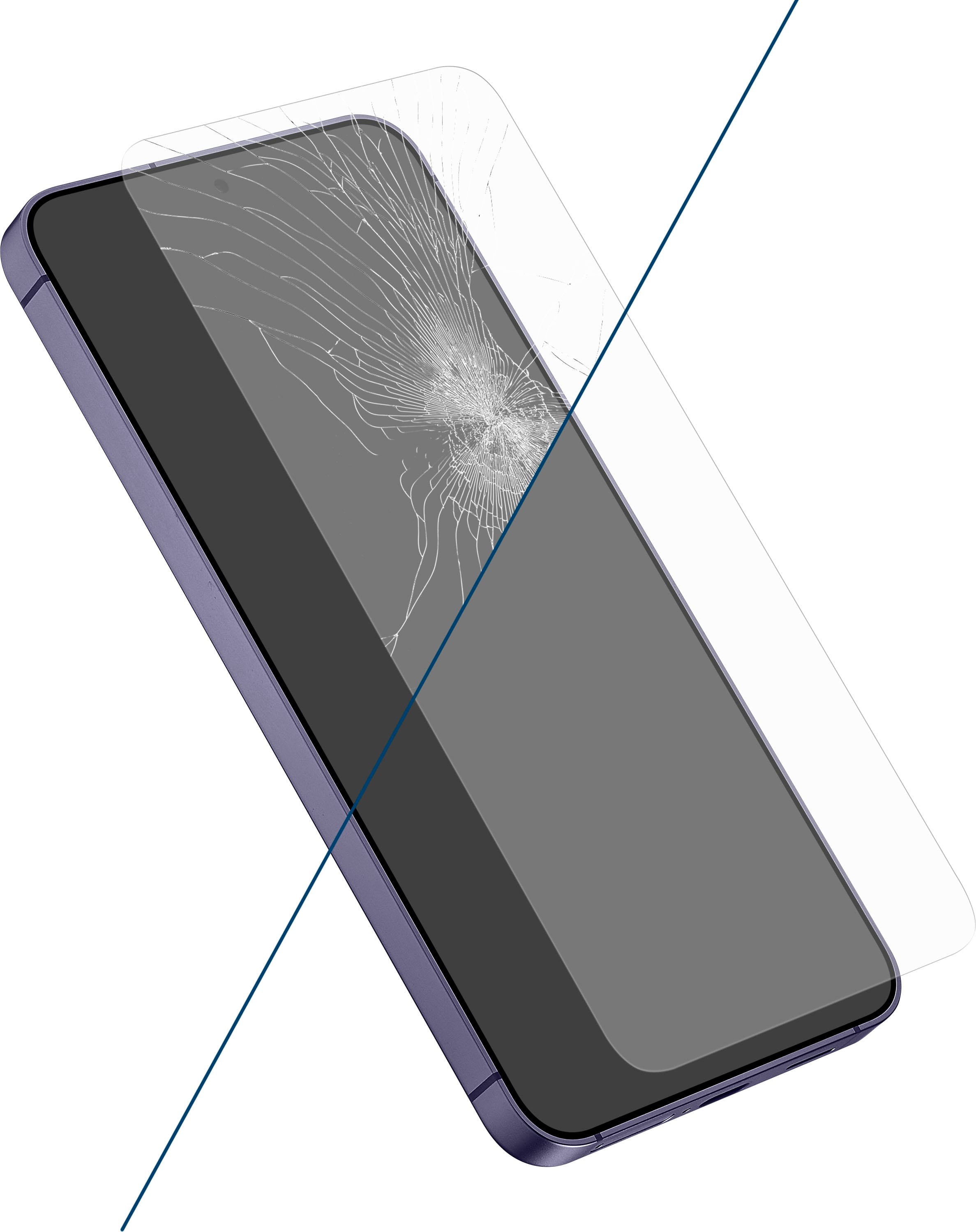Alt View 22. Insignia™ - 2x Reinforced HD Glass Screen Protector for Samsung Galaxy S24 (2-pack) - Clear.