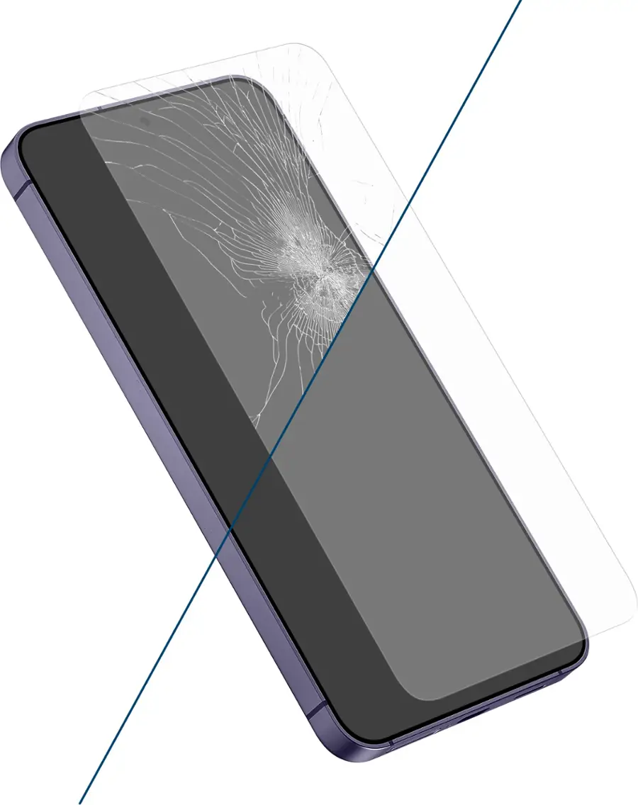 Alt View 22. Insignia™ - 2x Reinforced HD Glass Screen Protector for Samsung Galaxy S24  (2-pack) - Clear.