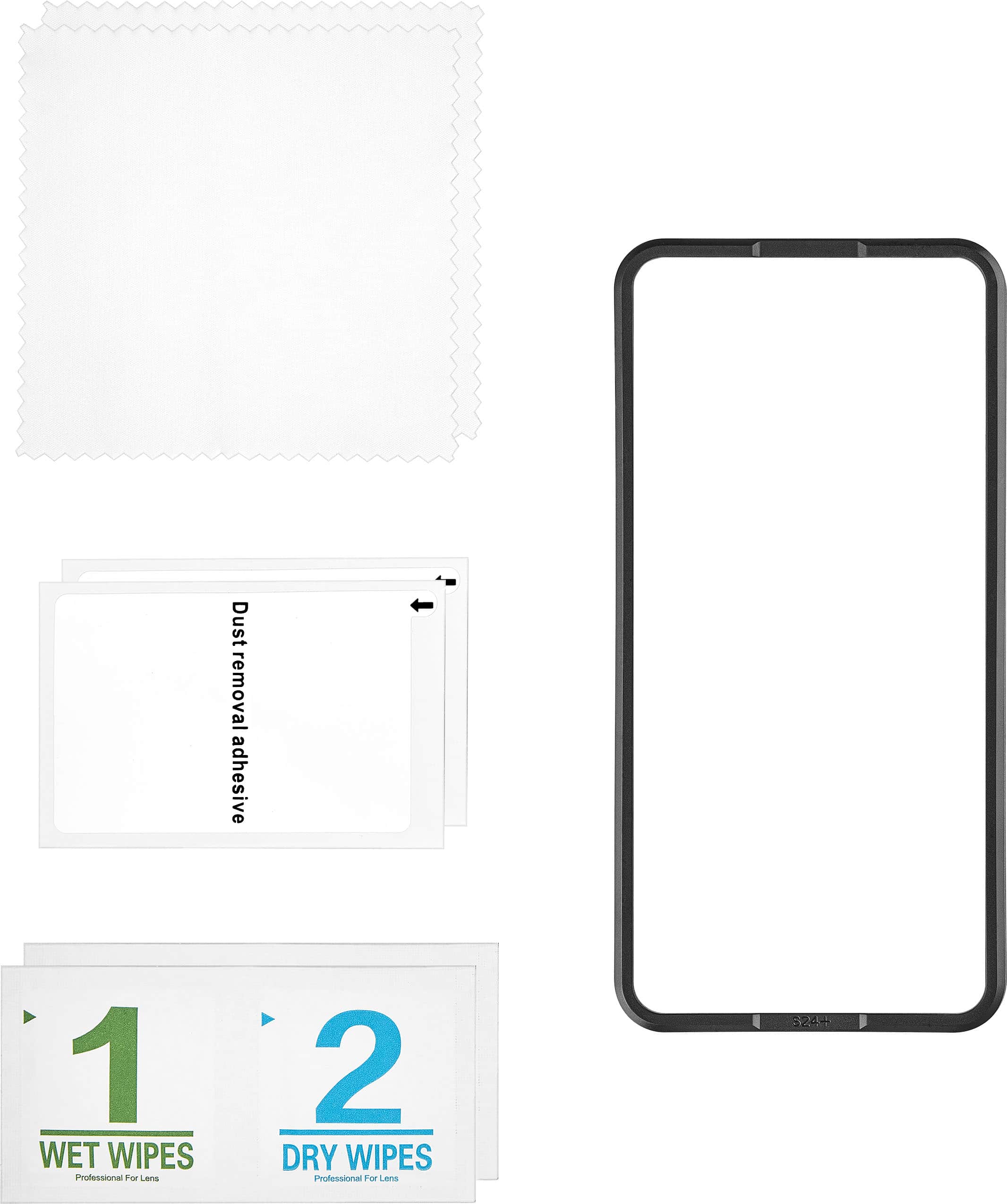 Alt View 12. Insignia™ - 2x Reinforced HD Glass Screen Protector for Samsung Galaxy S24+ (2-pack) - Clear.