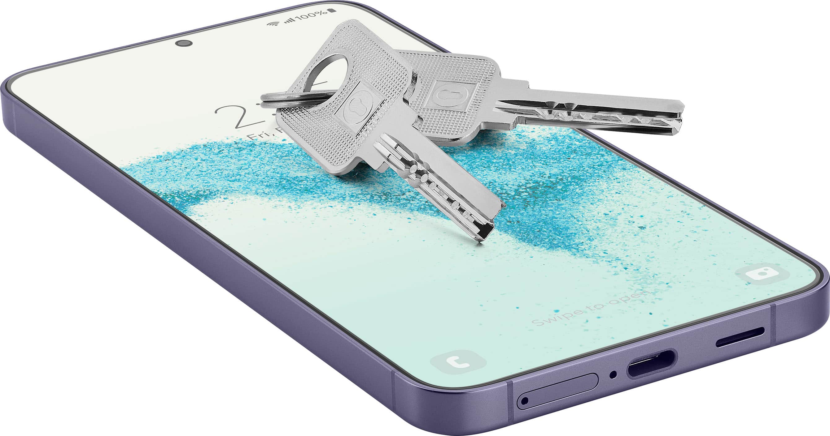 Alt View 17. Insignia™ - 2x Reinforced HD Glass Screen Protector for Samsung Galaxy S24+ (2-pack) - Clear.