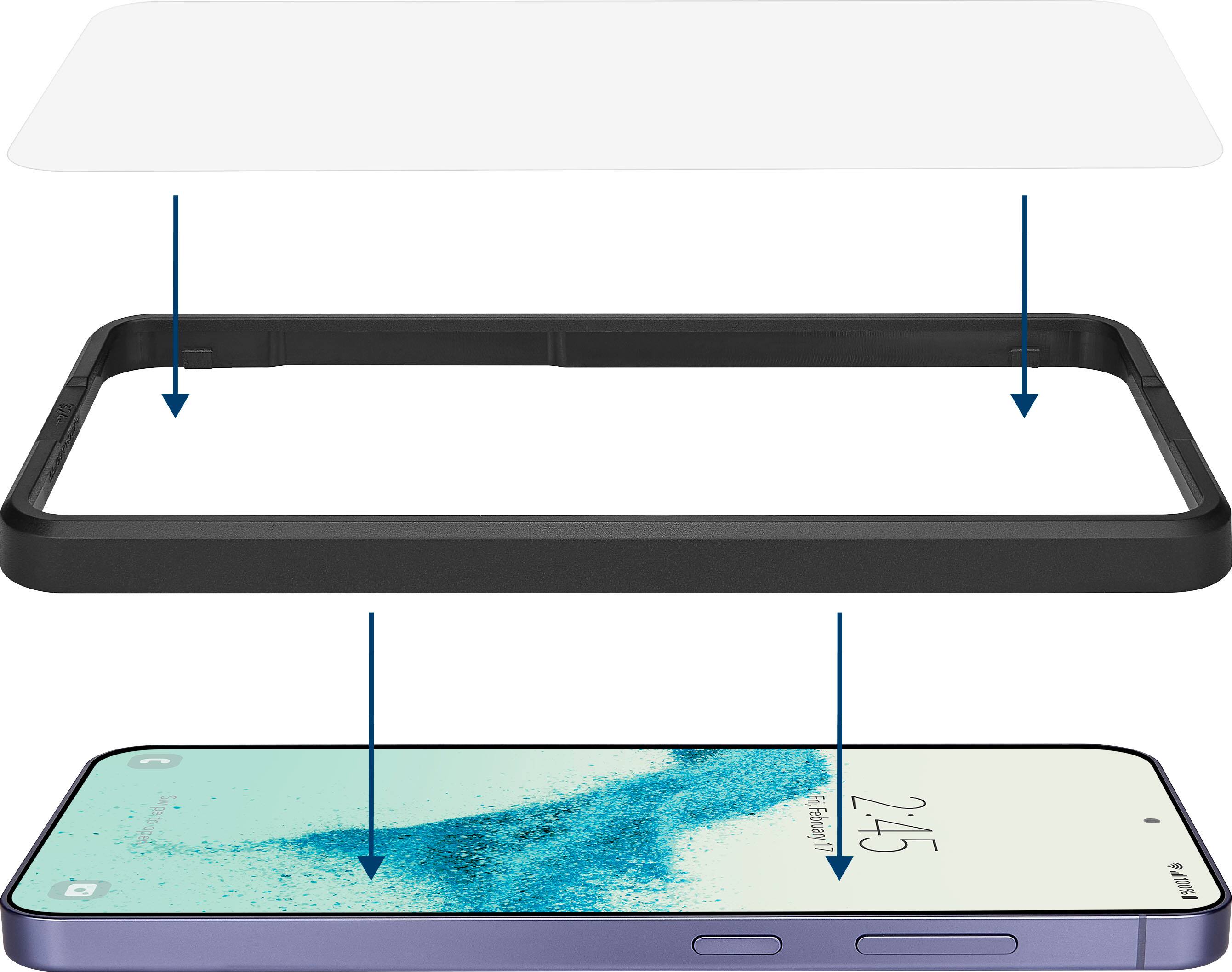 Alt View 20. Insignia™ - 2x Reinforced HD Glass Screen Protector for Samsung Galaxy S24+ (2-pack) - Clear.