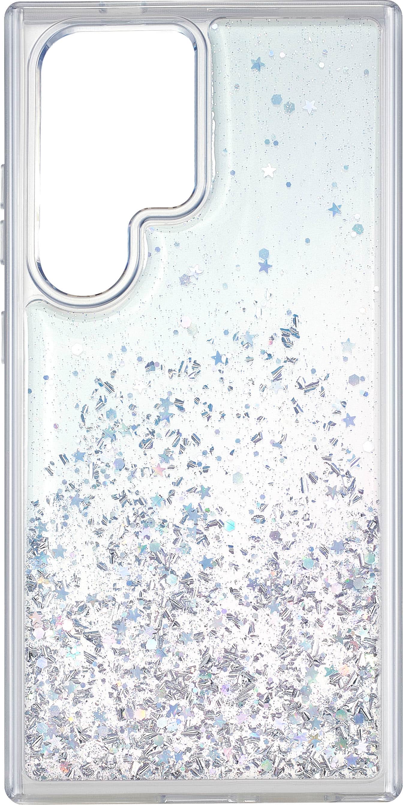 Alt View 11. Insignia™ - Hard-Shell Case for Samsung Galaxy S24 Ultra - Glitter Gradient (Clear).