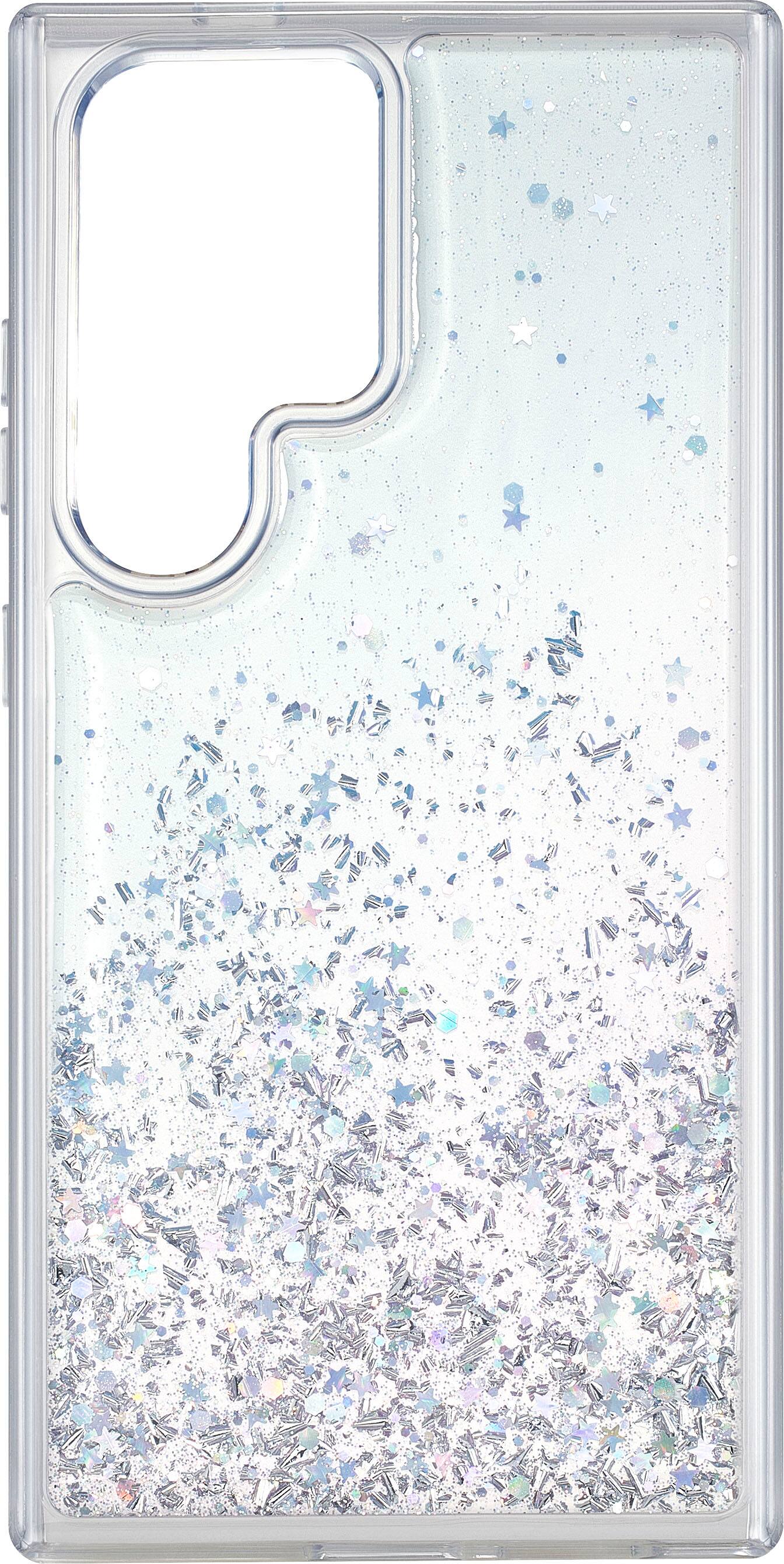 Alt View 11. Insignia™ - Hard-Shell Case for Samsung Galaxy S24 Ultra - Glitter Gradient (Clear).
