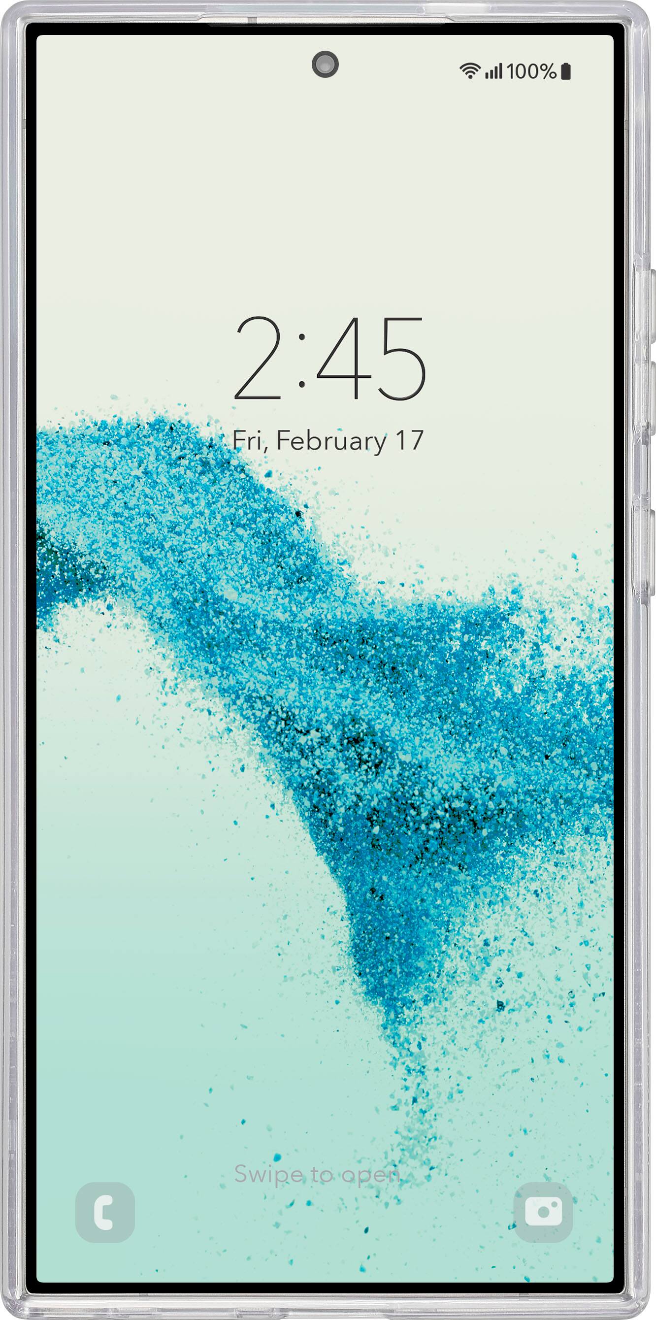 Alt View 12. Insignia™ - Hard-Shell Case for Samsung Galaxy S24 Ultra - Glitter Gradient (Clear).