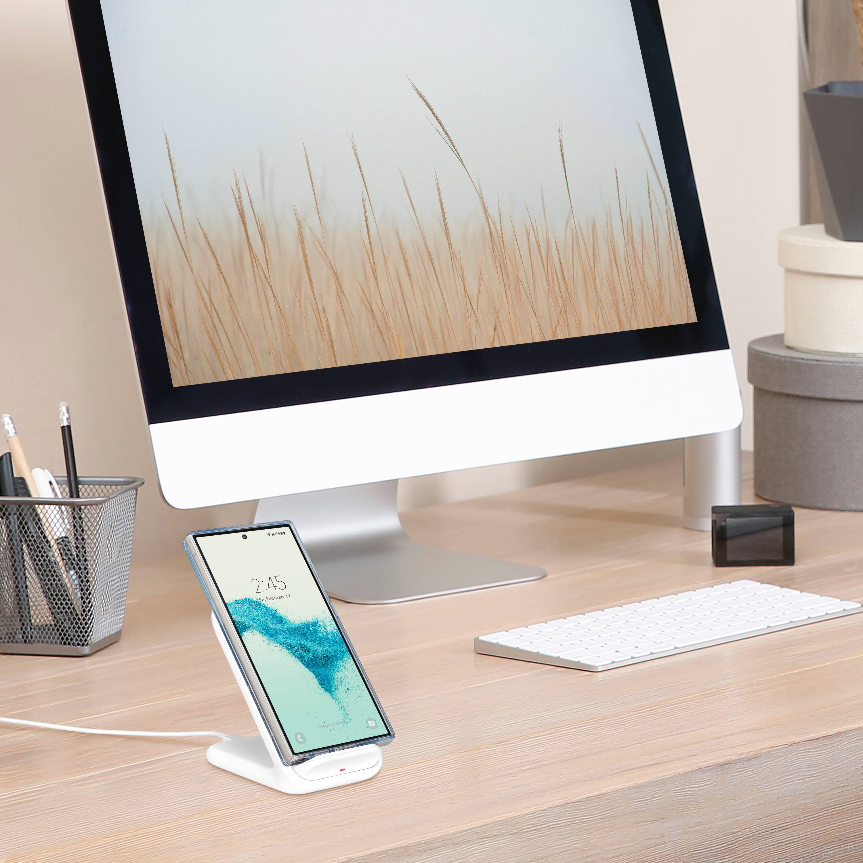 Alt View 13. Insignia™ - Hard-Shell Case for Samsung Galaxy S24 Ultra - Glitter Gradient (Clear).