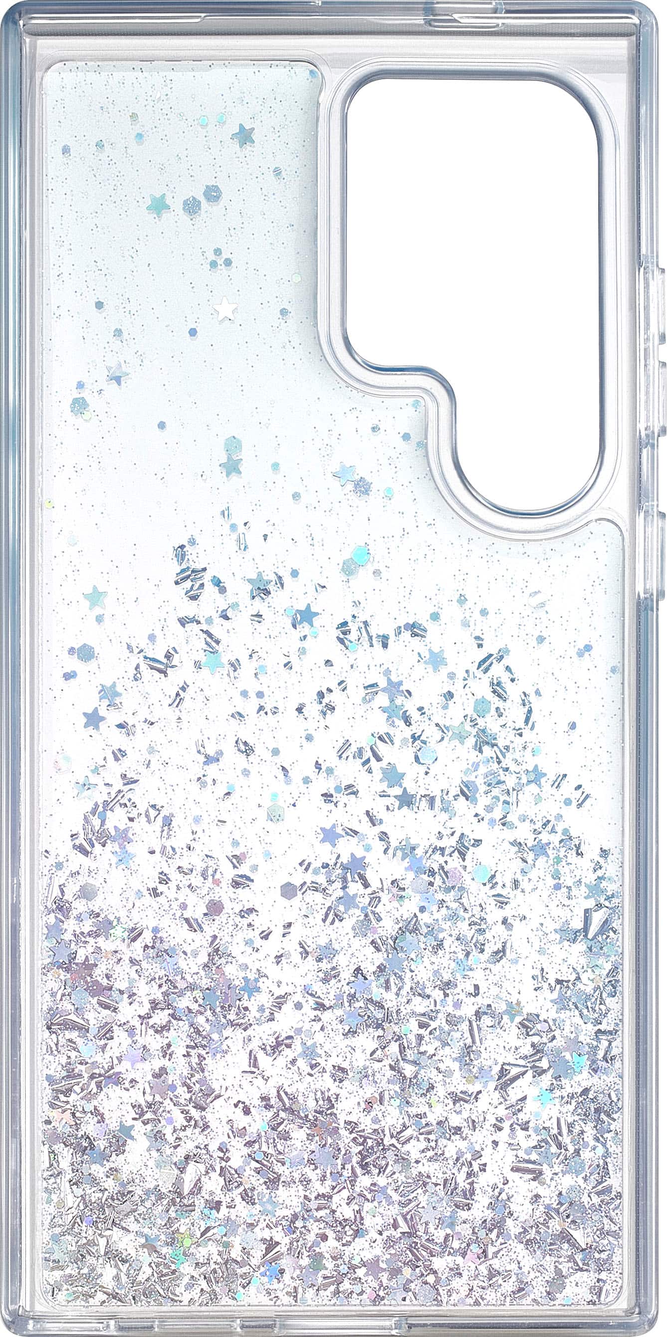 Alt View 1. Insignia™ - Hard-Shell Case for Samsung Galaxy S24 Ultra - Glitter Gradient (Clear).