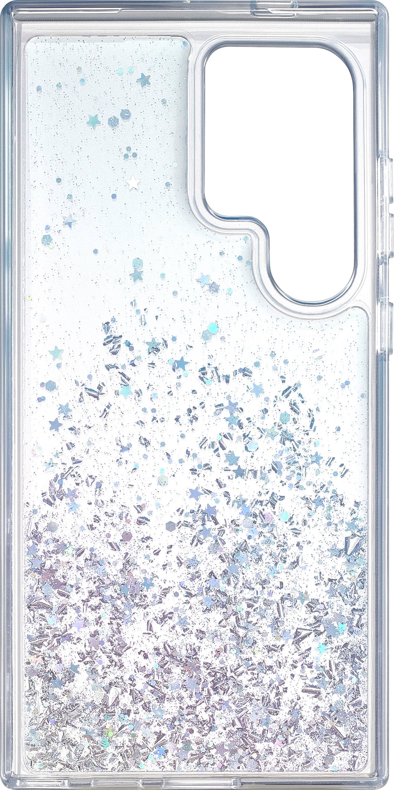 Alt View 1. Insignia™ - Hard-Shell Case for Samsung Galaxy S24 Ultra - Glitter Gradient (Clear).