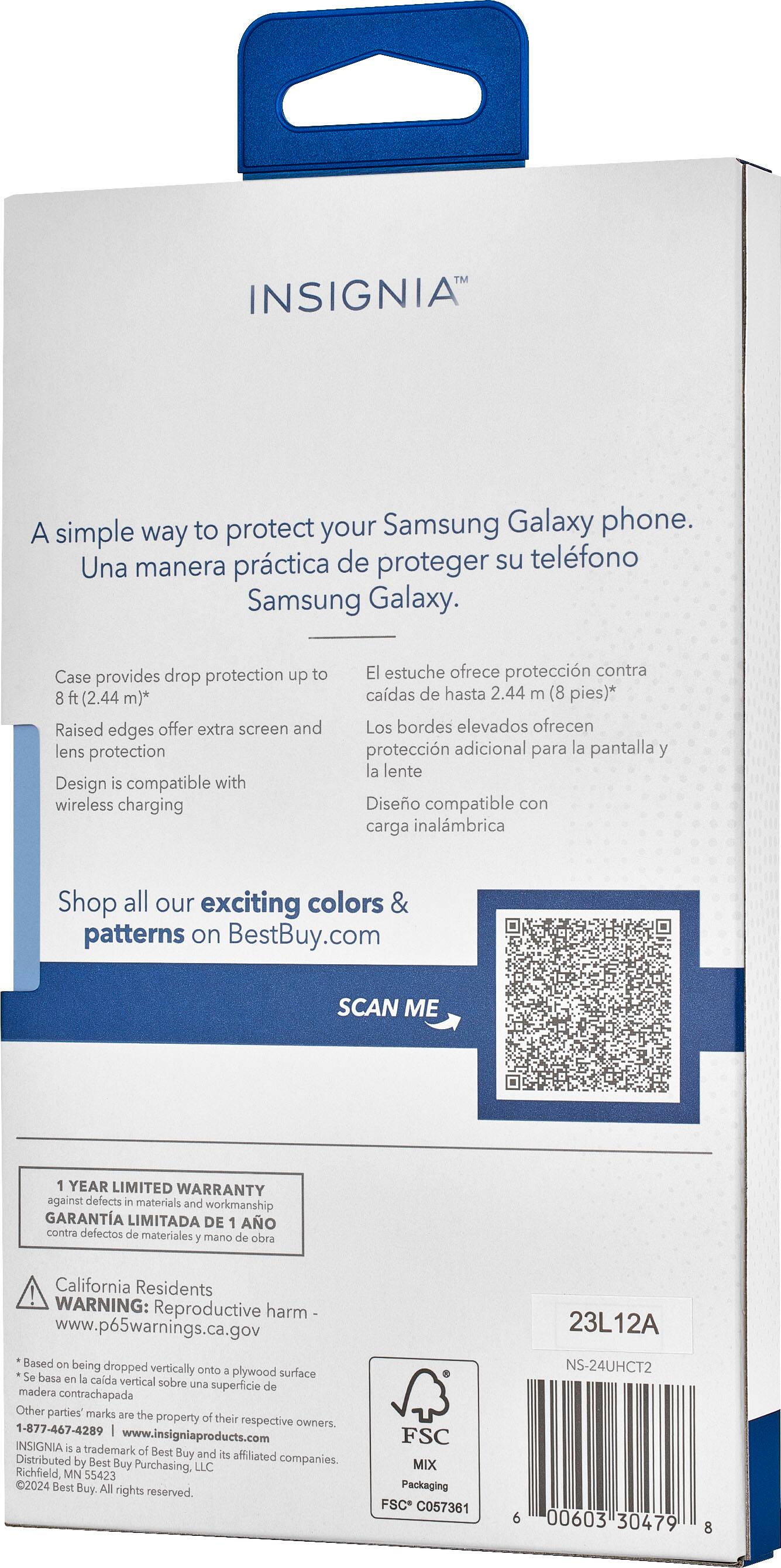 Alt View 3. Insignia™ - Hard-Shell Case for Samsung Galaxy S24 Ultra - Glitter Gradient (Clear).