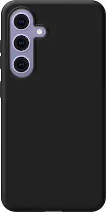 Front. Insignia™ - Silicone Case for Samsung Galaxy S24 - Black.