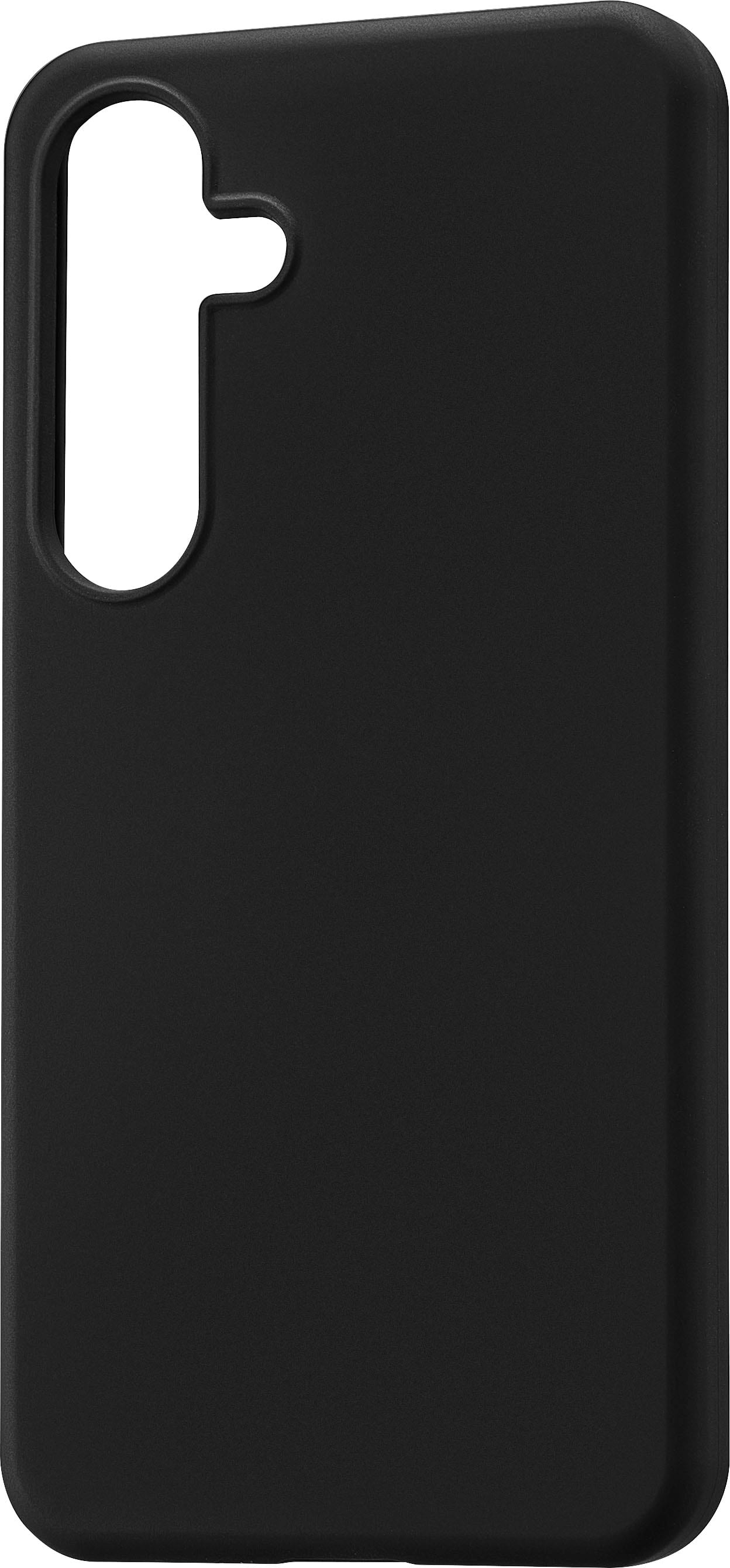 Left. Insignia™ - Silicone Case for Samsung Galaxy S24 - Black.