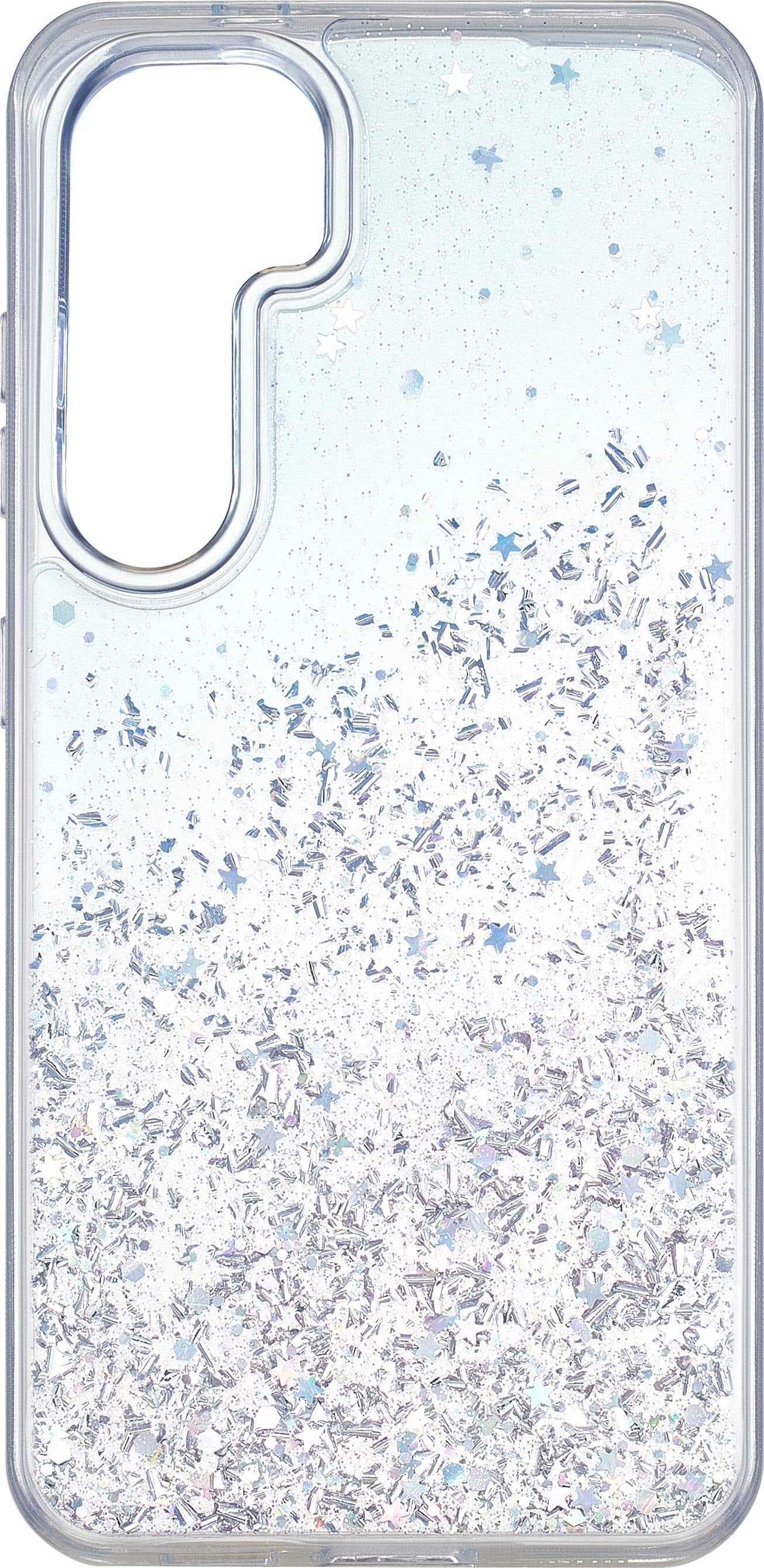 Alt View 11. Insignia™ - Hard-Shell Case for Samsung Galaxy S24 - Glitter Gradient (Clear).