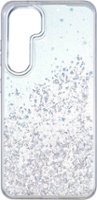 Insignia™ - Hard-Shell Case for Samsung Galaxy S24 - Glitter Gradient (Clear) - Front_Zoom