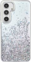 Insignia™ - Hard-Shell Case for Samsung Galaxy S24 - Glitter Gradient (Clear) - Front_Zoom