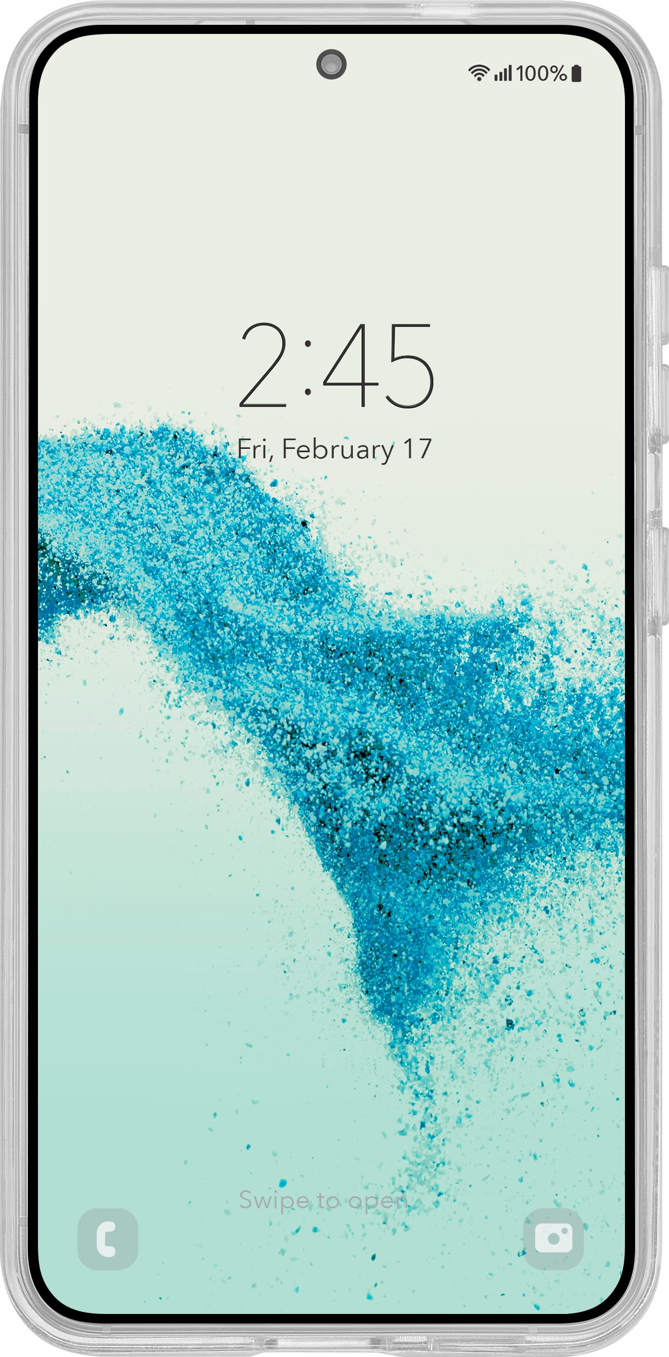 Alt View 12. Insignia™ - Hard-Shell Case for Samsung Galaxy S24 - Glitter Gradient (Clear).