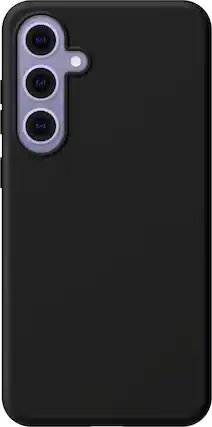 Front. Insignia™ - Silicone Case for Samsung Galaxy S24+ - Black.
