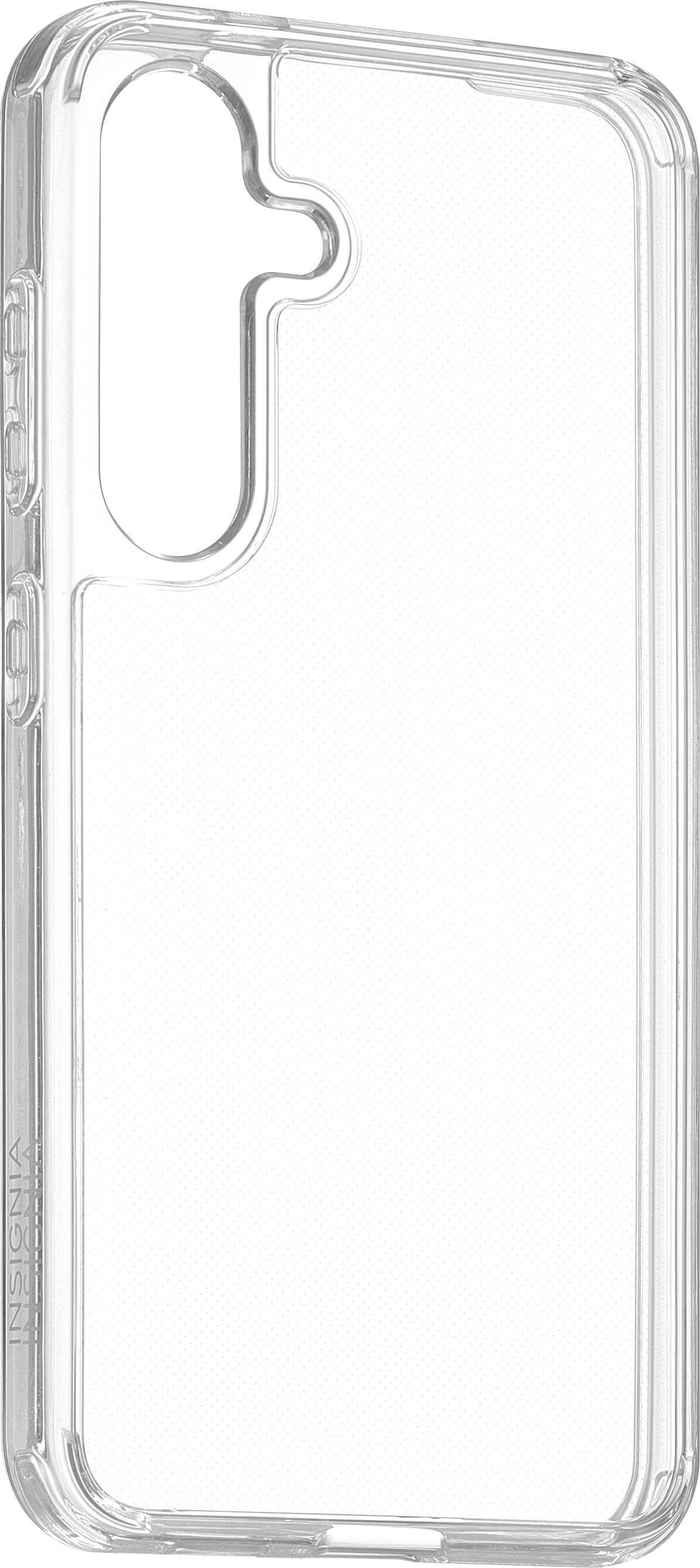 Angle. Insignia™ - Hard-Shell Case for Samsung Galaxy S24 - Clear.