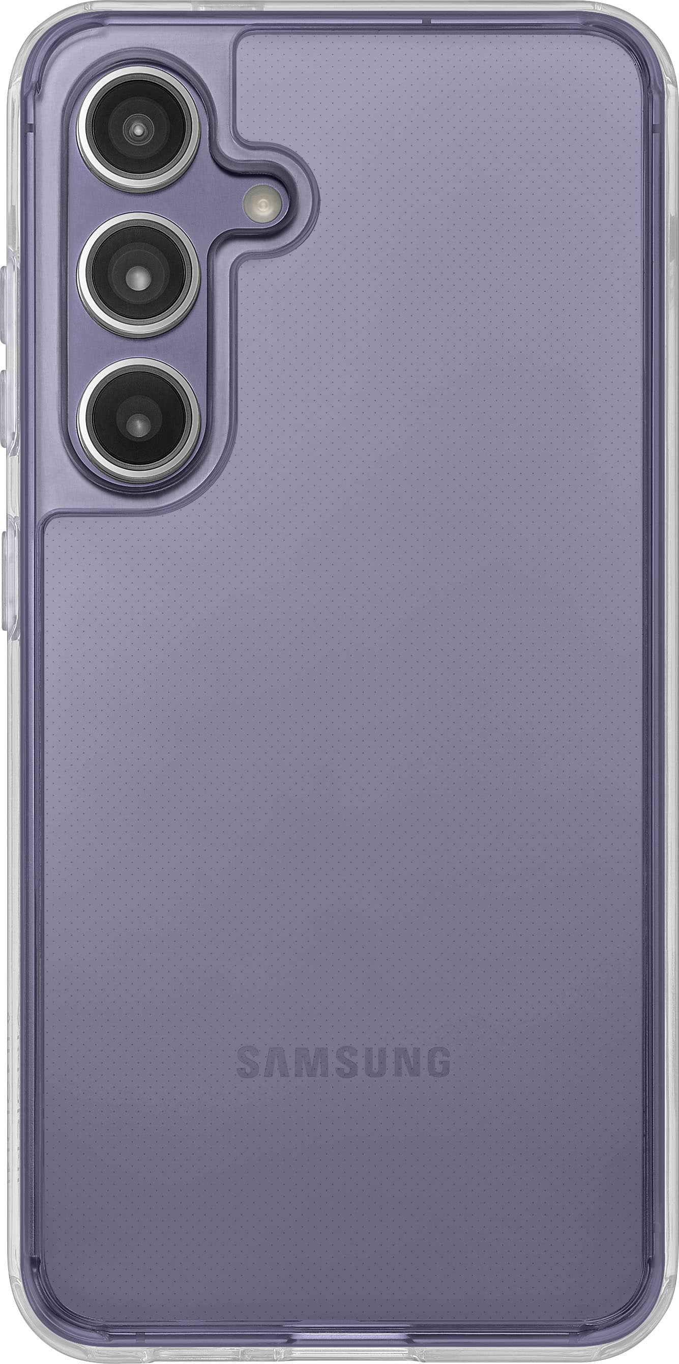 Front. Insignia™ - Hard-Shell Case for Samsung Galaxy S24 - Clear.