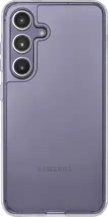 Front. Insignia™ - Hard-Shell Case for Samsung Galaxy S24 - Clear.