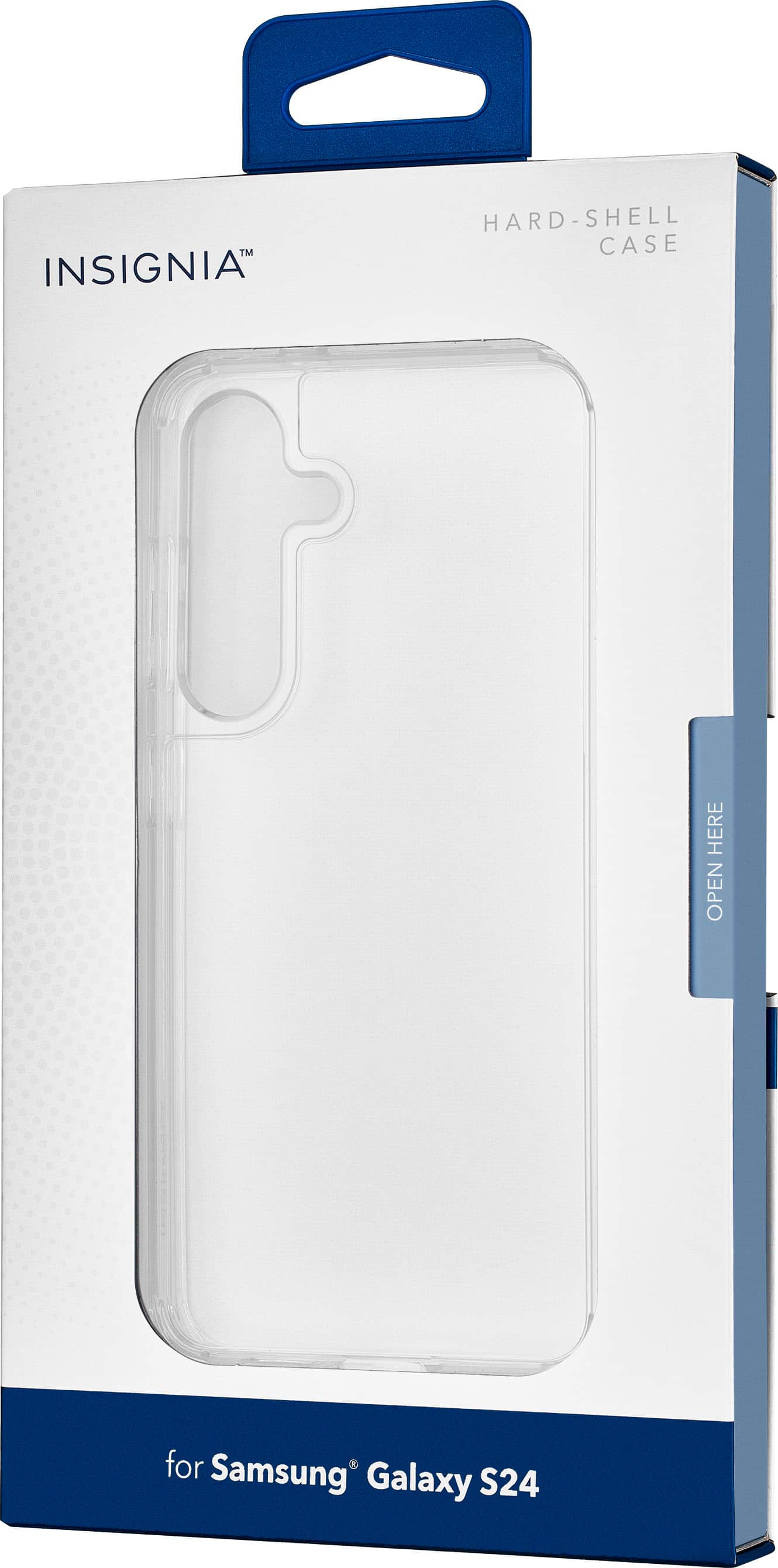 Alt View 2. Insignia™ - Hard-Shell Case for Samsung Galaxy S24 - Clear.