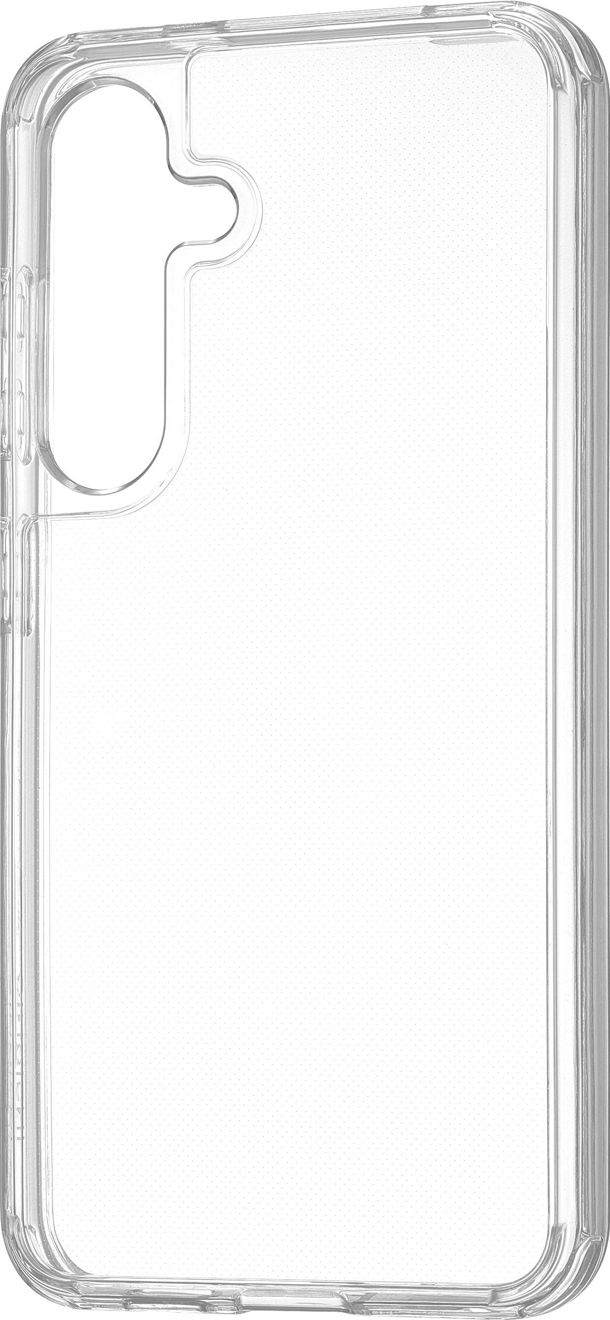 Left. Insignia™ - Hard-Shell Case for Samsung Galaxy S24 - Clear.