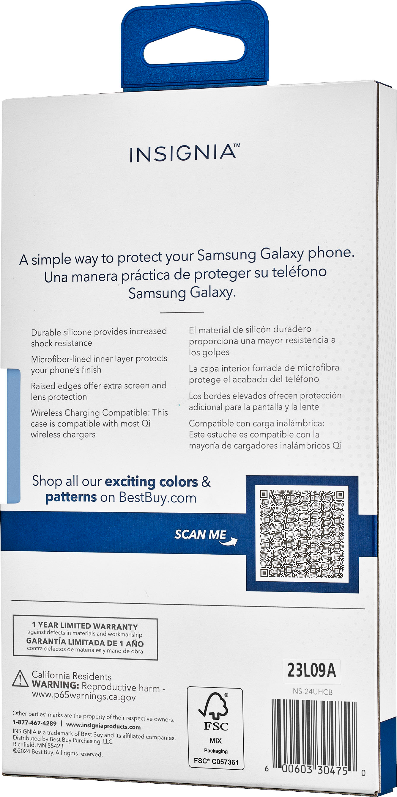 Insignia - Silicone Case for Samsung Galaxy S24 Ultra - Black