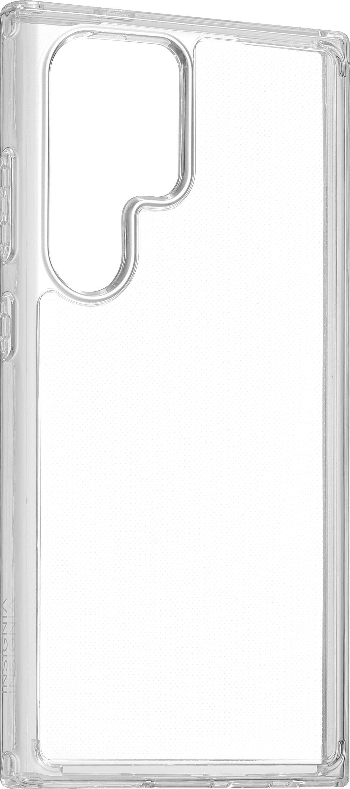 Angle. Insignia™ - Hard-Shell Case for Samsung Galaxy S24 Ultra - Clear.