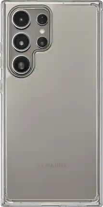 Front. Insignia™ - Hard-Shell Case for Samsung Galaxy S24 Ultra - Clear.