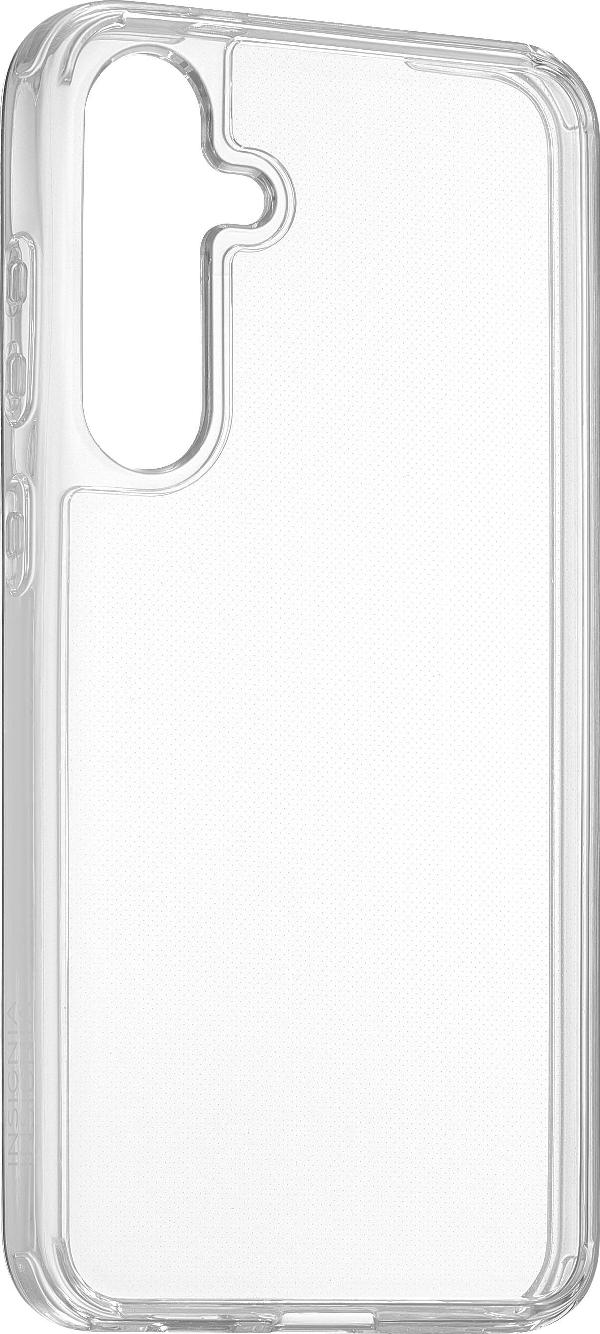 Angle. Insignia™ - Hard-Shell Case for Samsung Galaxy S24+ - Clear.