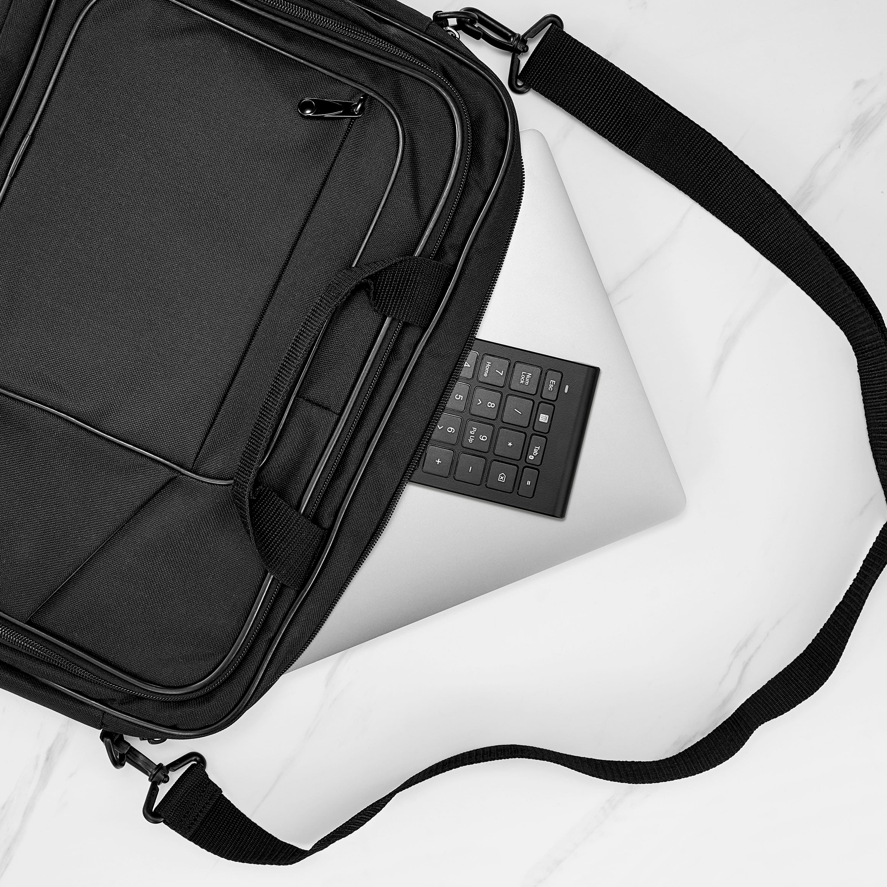 Alt View 16. Insignia™ - 22-Key Bluetooth Scissor Switch Number Keypad for Windows, macOS, ChromeOS, iPadOS and Android - Black.