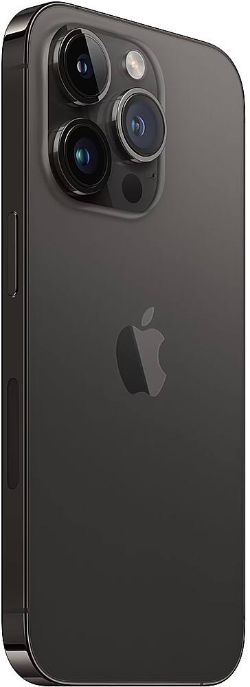Angle. Apple - Pre-Owned iPhone 14 Pro 5G 128GB (Unlocked) - Space Black.