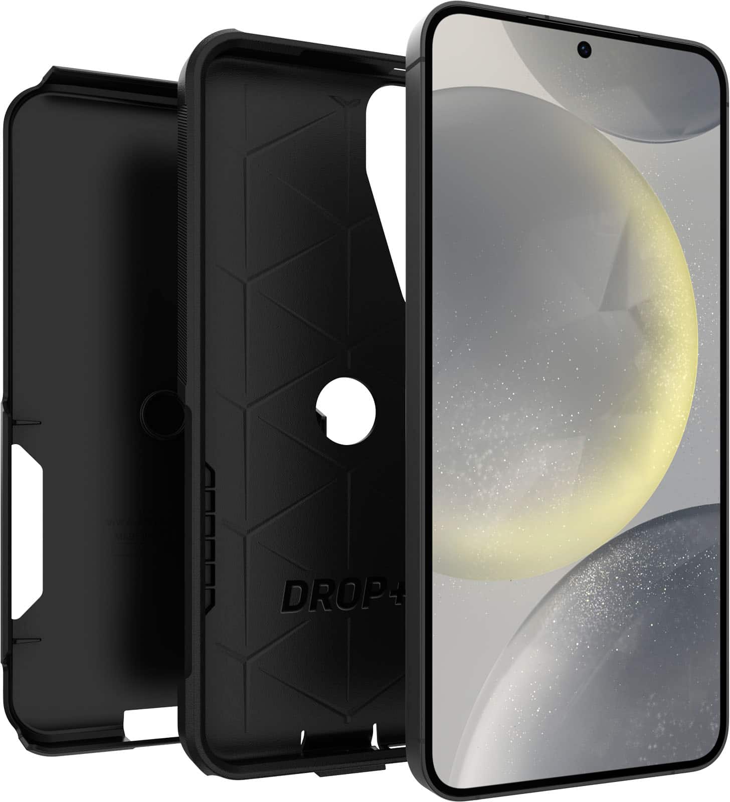 Angle. OtterBox - Commuter Series Hard Shell for Samsung Galaxy S24+ - Black.