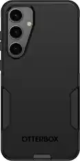 Front. OtterBox - Commuter Series Hard Shell for Samsung Galaxy S24+ - Black.
