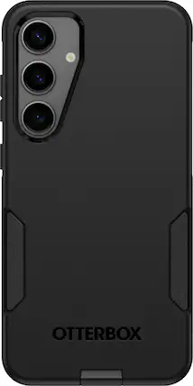 Front. OtterBox - Commuter Series Hard Shell for Samsung Galaxy S24+ - Black.