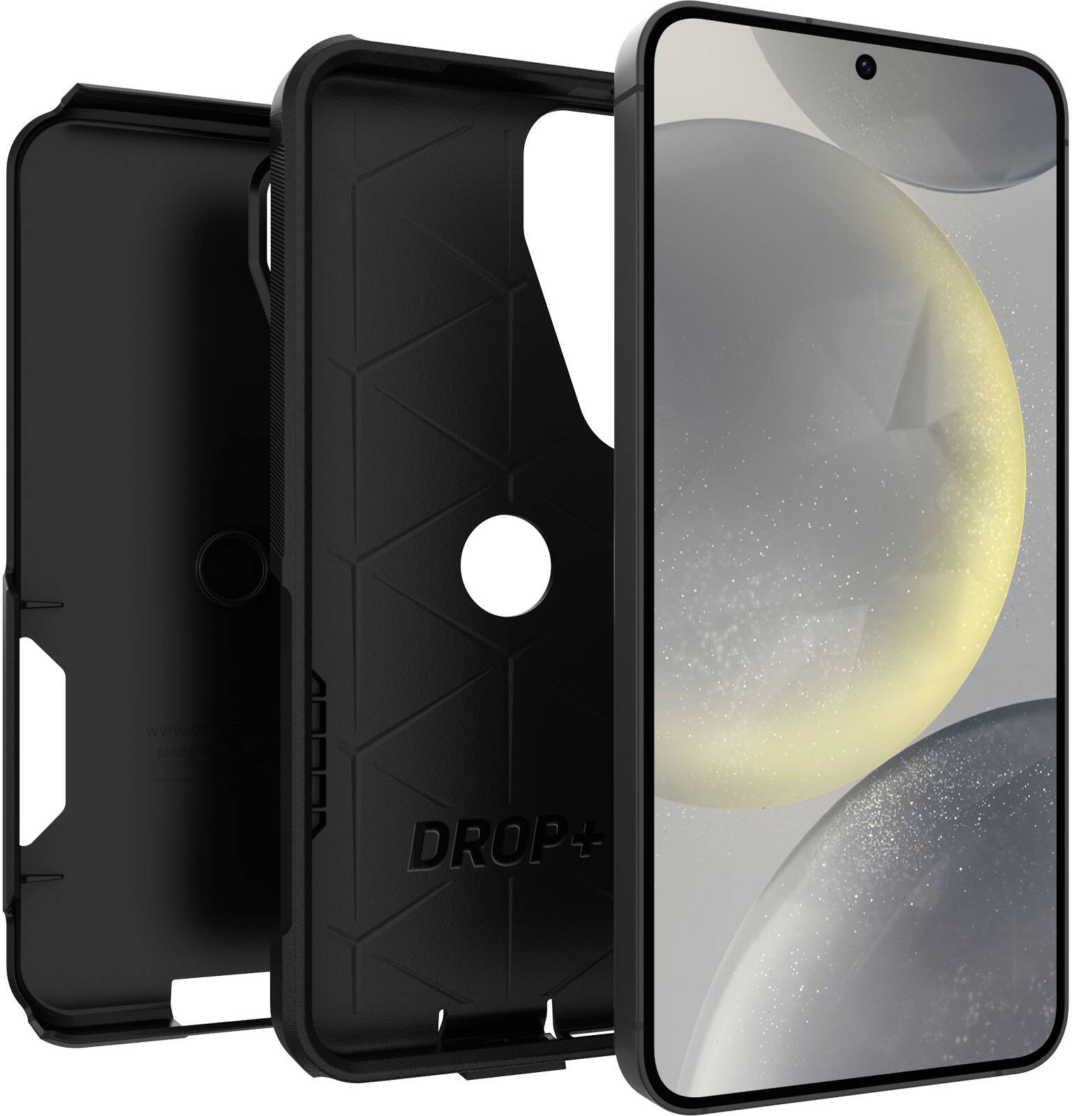 Angle. OtterBox - Commuter Series Hard Shell for Samsung Galaxy S24 - Black.