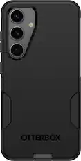 Front. OtterBox - Commuter Series Hard Shell for Samsung Galaxy S24 - Black.