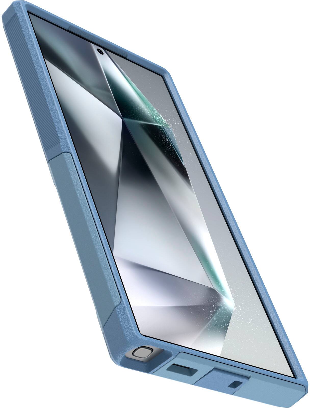 Left. OtterBox - Commuter Series Hard Shell for Samsung Galaxy S24 Ultra - Crisp Denim.